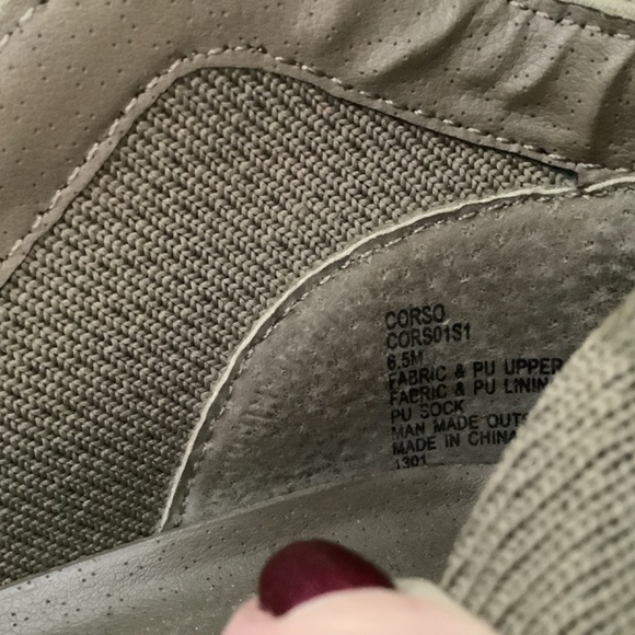 Steve Madden Corso ankle fabric sneaker shoe camel - Picture 10 of 12